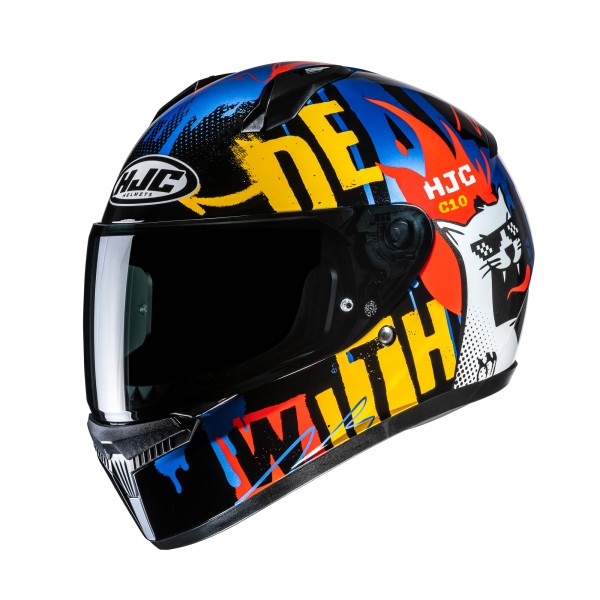 HJC HJC C10 Fop Blue White Fluo